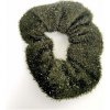Gumička do vlasov zelená s trblietkami