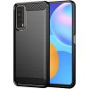 Techsuit Carbon Silicone puzdro pre Huawei P Smart 2021 – čierne