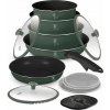 Sada varných a zapekacích mís s odnímateľnou rukoväťou 13 dielna vhodná do rúry do 220°C Berlingerhaus Matte Green Collection BH-8423