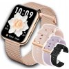 DÁMSKE SMARTWATCH POĽSKÉ MENU ROZHOVORU PULZ TLAK SPORT AMOLED 4 PRÚŽKY