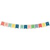 PartyDeco Banner - Happy Birthday mix farieb 15 x 175 cm