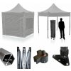 Nožnicový párty stan RedX® PROFI COMPOSITE 3x3 m (Vysokokvalitný profesionálny párty stan 3x3 m s kompozitnou konštrukciou - k dispozícii v 16 farbách a s vlastnou potlačou)