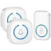 Cacazi Bezdrôtový zvonček A6 – sada 2× prijímač + 1× tlačidlo, biely