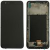 LG K10 (2017) čierny OEM LCD displej s dotykom a rámom, predný panel