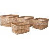 Affari AB Úložné koše z morskej trávy, sada 4 ks