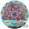 Grafix Diamantové maľovanie Mandala tyrkysová 30 cm na rámu