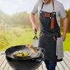 Gefu BBQ čierny - ochranný bavlnený zástera na grilovanie