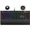 ASUS klávesnice ROG STRIX SCOPE II, mechanická, drátová, ROG RX RED / PBT, US
