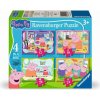 RAVENSBURGER Prasiatko Peppa 4v1 12,16,20,24 dielov