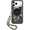 Guess - IML Flowers with Pearl Strap MagSafe (GUHMP17XHFWBRCESK) - iPhone 17 Pro Max - Black