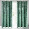 Takoy DESIGN 91 zatemňovací záves MOLY zo zamatu so striebornou geometrickou potlačou-HF-372918 | 140 x 250 cm