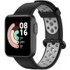 ESES 1530002412 - Silikonový řemínek dírkovaný černošedý pro Xiaomi Mi Watch Lite