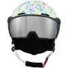 Juniorská lyžiarska prilba so štítom BLIZZARD-Flash Visor junior ski helmet, white/multicolor Biela 48/51 cm