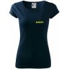 Hasiči názov samostatný - Dámske tričko Pure - 2XL ( Tmavomodrá (veľmi tmavá - skoro čierna) )