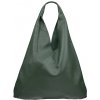 NovaKabelka.sk Alma Verde Scura kožená talianska kabelka zelená