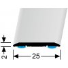 Küberit 442 Prechodový profil 25 mm Černá matná
