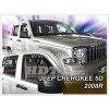 Deflektory - protiprievanové plexi Jeep Cherokee 5D 2008 - 2014