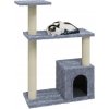 Vidaxl Škrabadlo pre mačky so sisalovými stĺpikmi 70 cm