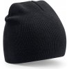 Beechfield Klasická recyklovaná čiapka Beanie - Čierna