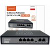Zenwire Switch Power Splitter POE LAN 8 portů 6 Ethernet RJ45 100Mbps kamera
