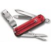 Nôž Victorinox Nail Clip 580 červený transparentný 0.6463.TB1 + 5 rokov záruka, poistenie a darček ZADARMO