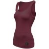 SENSOR MERINO AIR dámske tričko bez rukávov port red Veľkosť: XL
