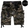 Brandit pánske cargo šortky SAVAGE RIPSTOP dark camo Farba: čierny maskáč, tmavý maskáč, Veľkosť: 4XL