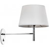Textilné svietidlo AZZARDO ANNA biela / chróm AZ1519