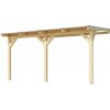 WEKA Drevená záhradná pergola 672 (4,3x3,7 m) - 12 x 12 cm prírodný
