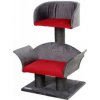 Škrabadlo a odpočívadlo pre mačky LOUNGE Deluxe, 70x42x37 cm, červené