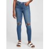 GAP Džínsy skinny High Rise True Modrá 27SHORT Modrá Modrá