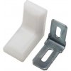 Onpira Uholník s plastovou krytkou 30x30x18 mm [10ks] Farba: Biela
