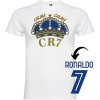 Superfutbal Pánske tričko CR7, biele Veľkosť: XL