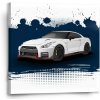Sablio Obraz Nissan GTR 35 Modrý - 50x50 cm