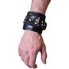 Mister B Essential Leather Lockable Wrist Restraints Black