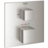 Sprchová a vaňová batéria GROHE GROHTHERM CUBE bez podomietkového telesa supersteel 24155DC0