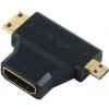PremiumCord Adapter HDMI na miniHDMI - microHDMI kphdma-17