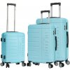 Cestovné kufre set 3ks Lee Cooper Brighton S, M, L 196 L modrá