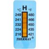 Samolepiaci teplomer/indikátorový pásik nevratný 216-249 °C