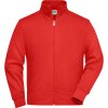 James & Nicholson Mikina JN 836 se stojáčkem na zip COT02083600402-red M Červená