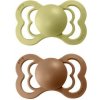 Bibs Supreme symetrické cumlíky kaučuk 2ks Meadow / Earth