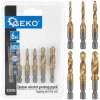 Sada kombinovaných závitníkov s vrtákom M3, 4, 5,6,8,10 HSS, stopka 6HRAN, GEKO