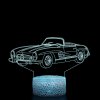 Beling 3D lampa,1958 Mercedes 300SL,16 farebná O2