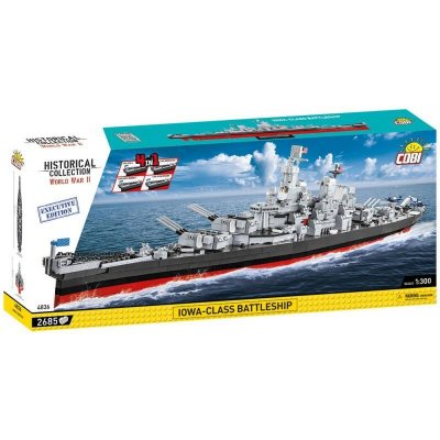 Cobi II WW IOWA-class battleship 4 v 1, 1:300, 2685 k EXECUTIVE CBCOBI-4836