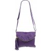 NovaKabelka.sk Tina Viola Scura kožená talianska crossbody kabelka fialová