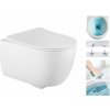 Závesný set GEBERIT Duofix Basic+ WC CARMEN Rimless 49 x 37 cm + pomaly padajúca doska Slim, biela, 3388XX00+39040100