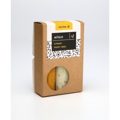 Caltha mýdlo Citrusové „Poppy seed“ 100 g