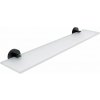 Nimco Unix Polička, dĺžka 60 cm, matné sklo/matná čierna UNC 13091B-60-90