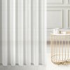 Krémová voálová polopriehľadná záclona LEFT ukončená olovkom Výška: A 100 - 137, Šírka pred nariasením: 210