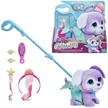 Hasbro FurReal Glamalots Interaktívny pes na vodítku s módnymi doplnkami F2601